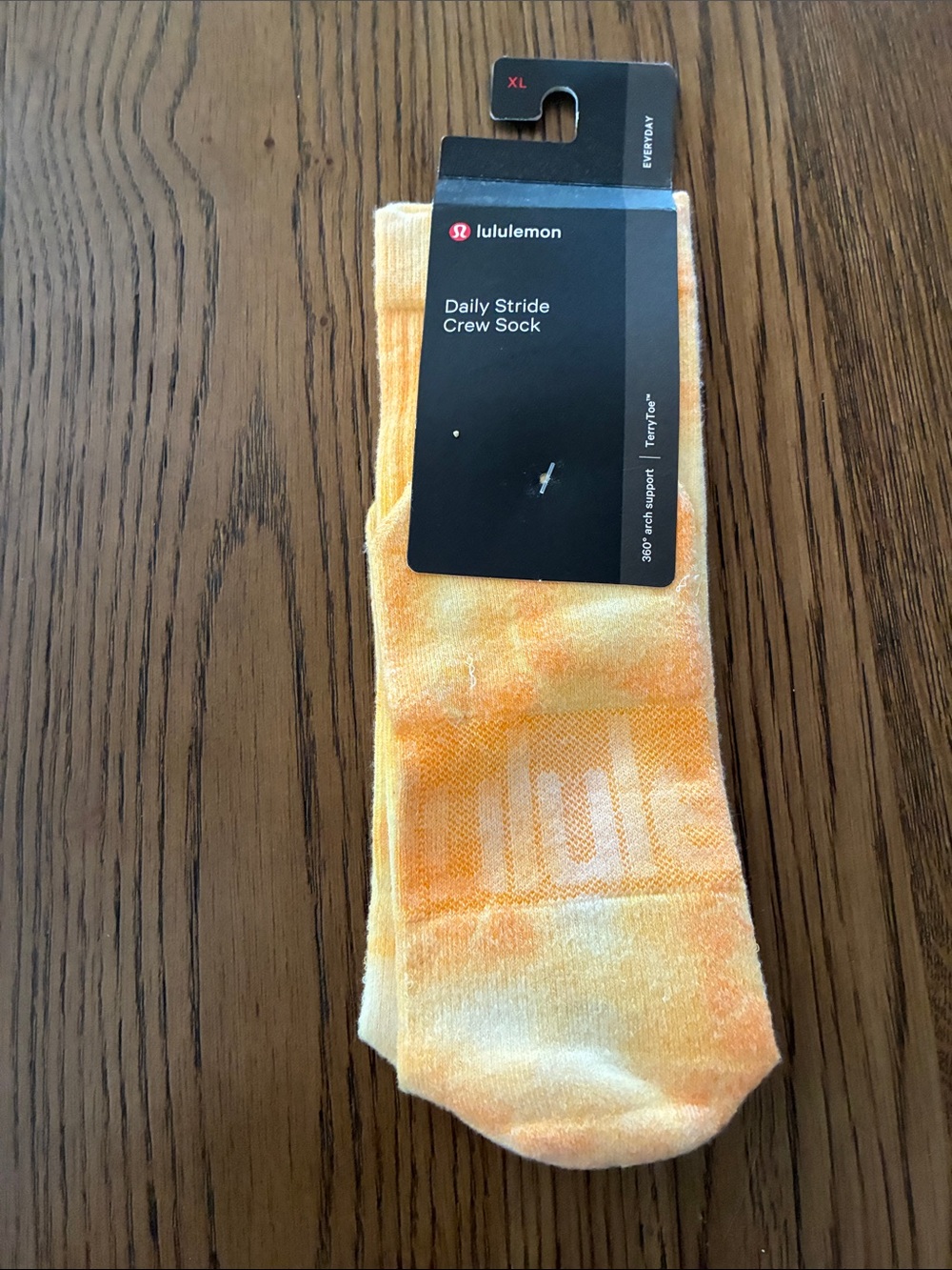 lululemon athletica Crew Athletic Socks - Yellow Tie-Dye